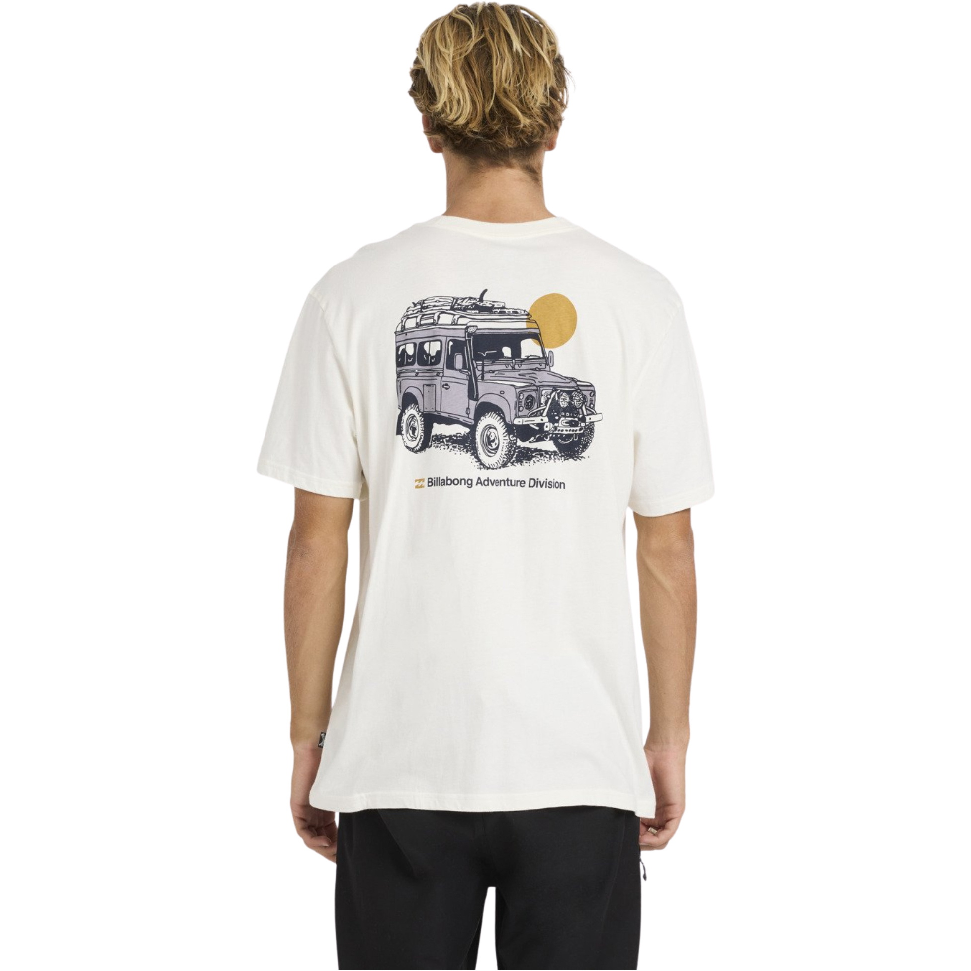 2026 Billabong Mens Make Tracks T-shirt 24A501605 - Off White